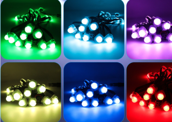 12mm RGB LED Pixel String Light IP68 For Outdoor Decorations
